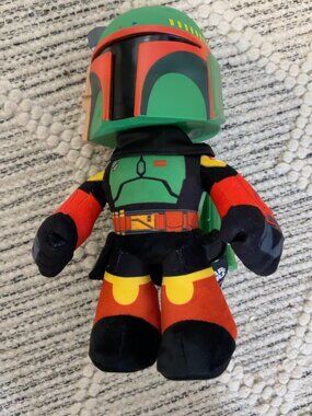 Star Wars Boba Fett Mattel Electronic Plush Figure Jetpack Display Toy